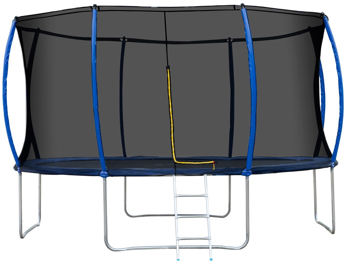 Cardiojump Trampoline Advanced met Veiligheidsnet 305cm | Buiten Trampoline | UV-bestendig | Gegalvaniseerd Frame | Incl. Ladder